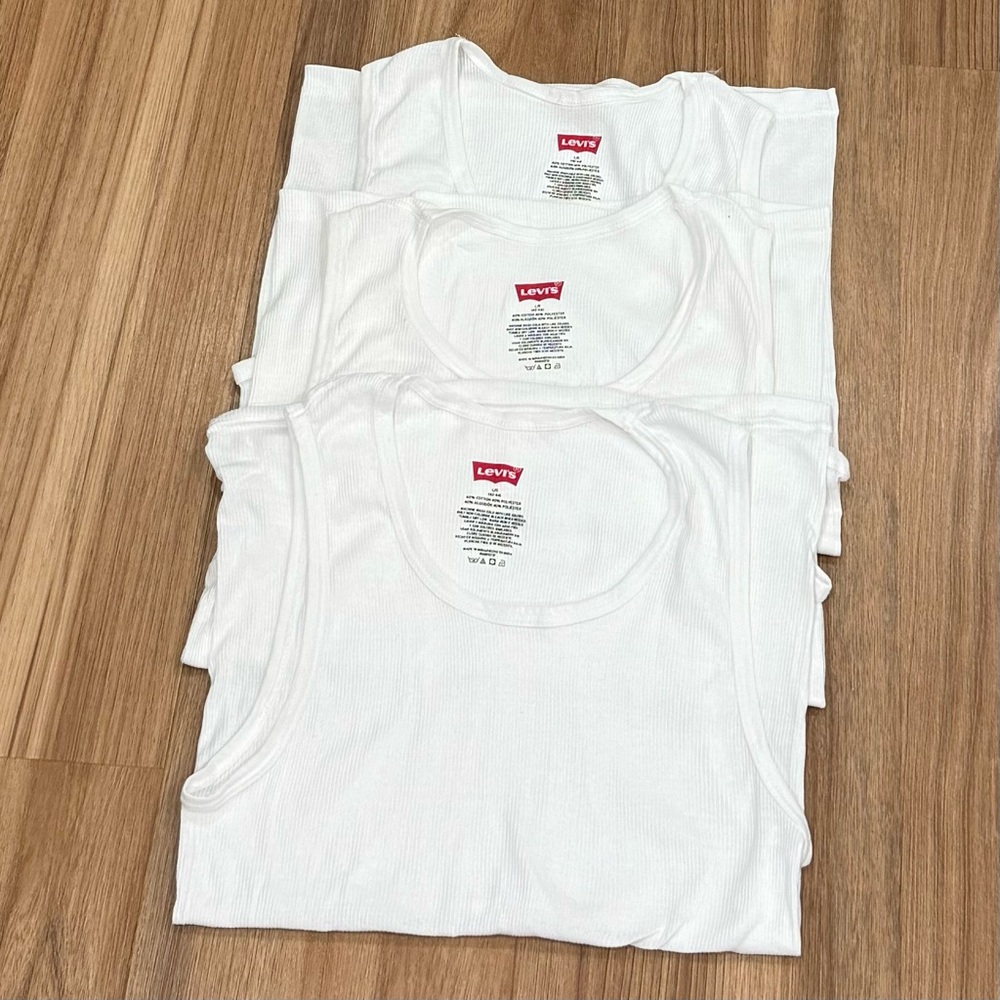 Levi's Classic White Tank Tops